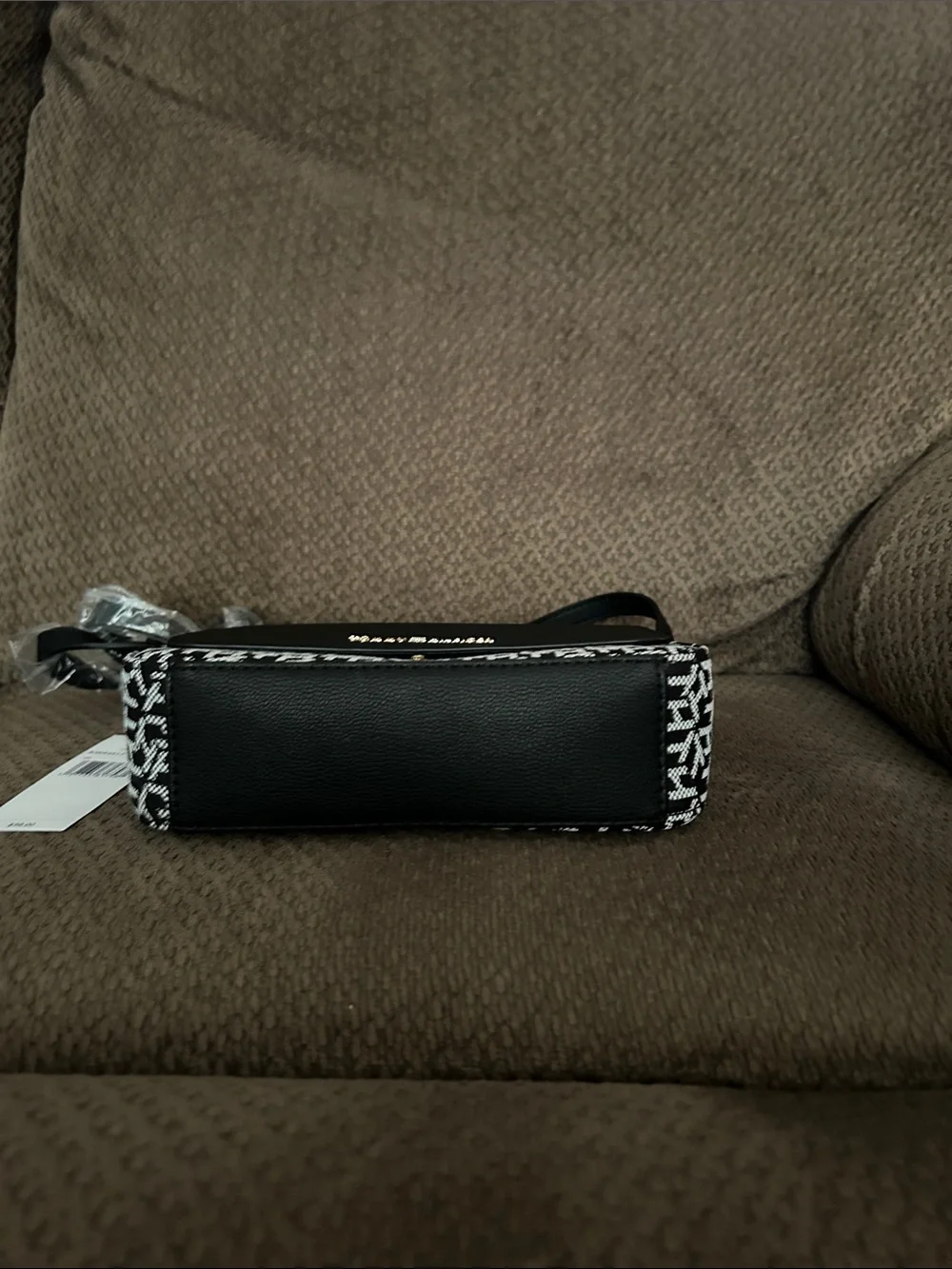 Tommy Hilfiger Black and White Monogram Crossbody Bag - Picture 8 of 8